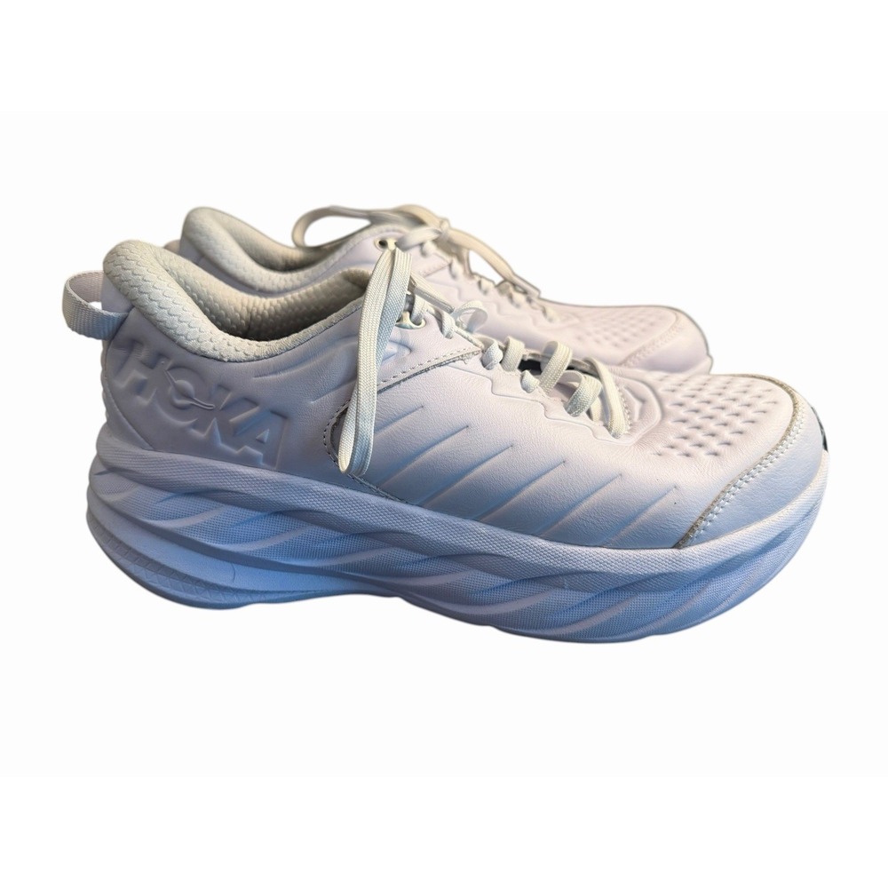 Hoka One One Bondi SR Sneakers 1110521 White Slip Resistant Shoes Women's Sz 9.5